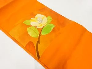 リサイクル　椿模様織り出し名古屋帯